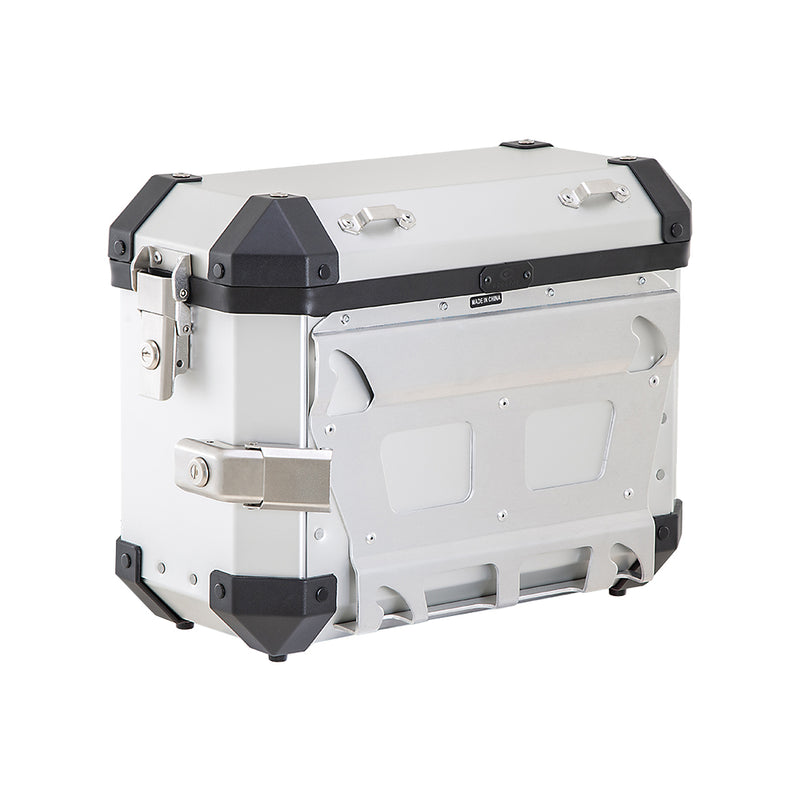 Kit de 3 Cajas TopCase+2SideCase modelo Benelli para TRK251 Color Aluminio incluye racks