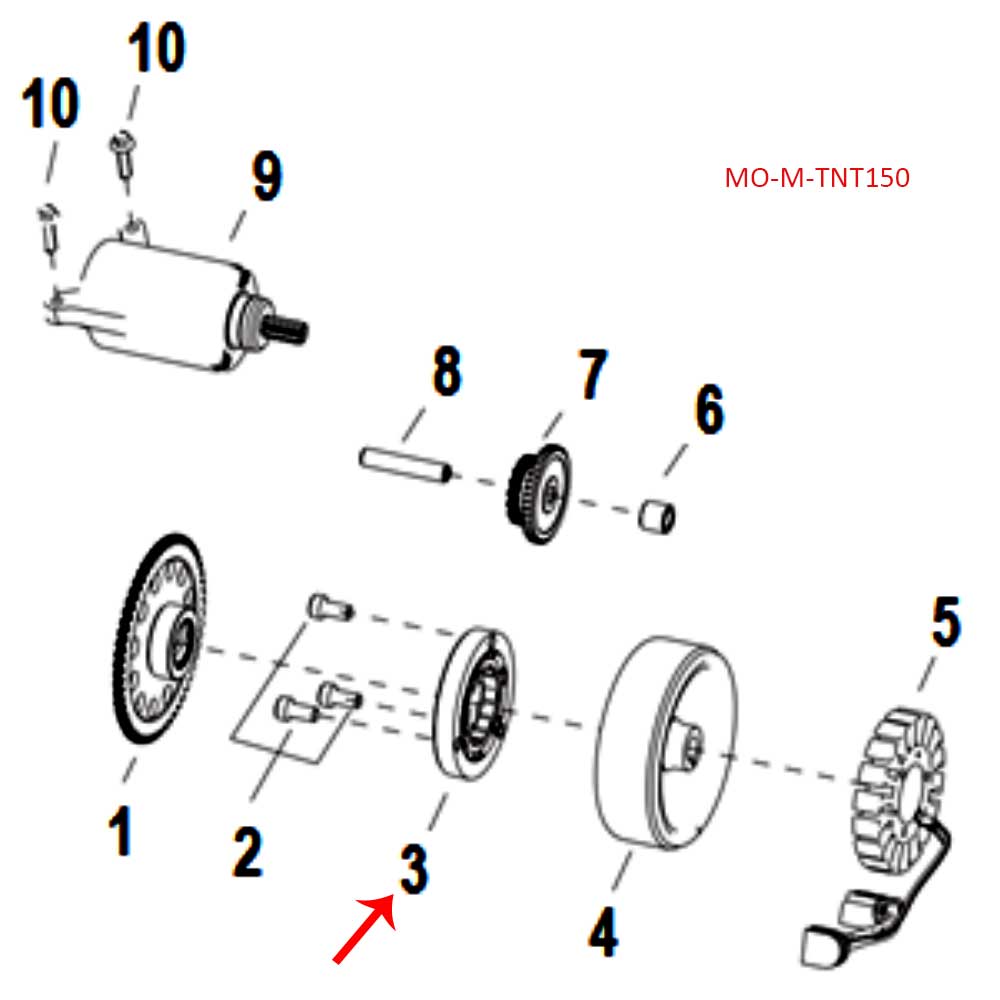 Embrague de motor de arranque (TNT150)