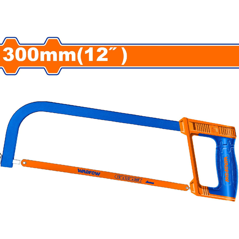 Segueta Industrial mango ajustable 12" para trabajo pesado. Incluye 1 hoja de sierra.