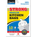 Bolsas de basura cocina de 10 piezas, 20 x 22 ", blancas