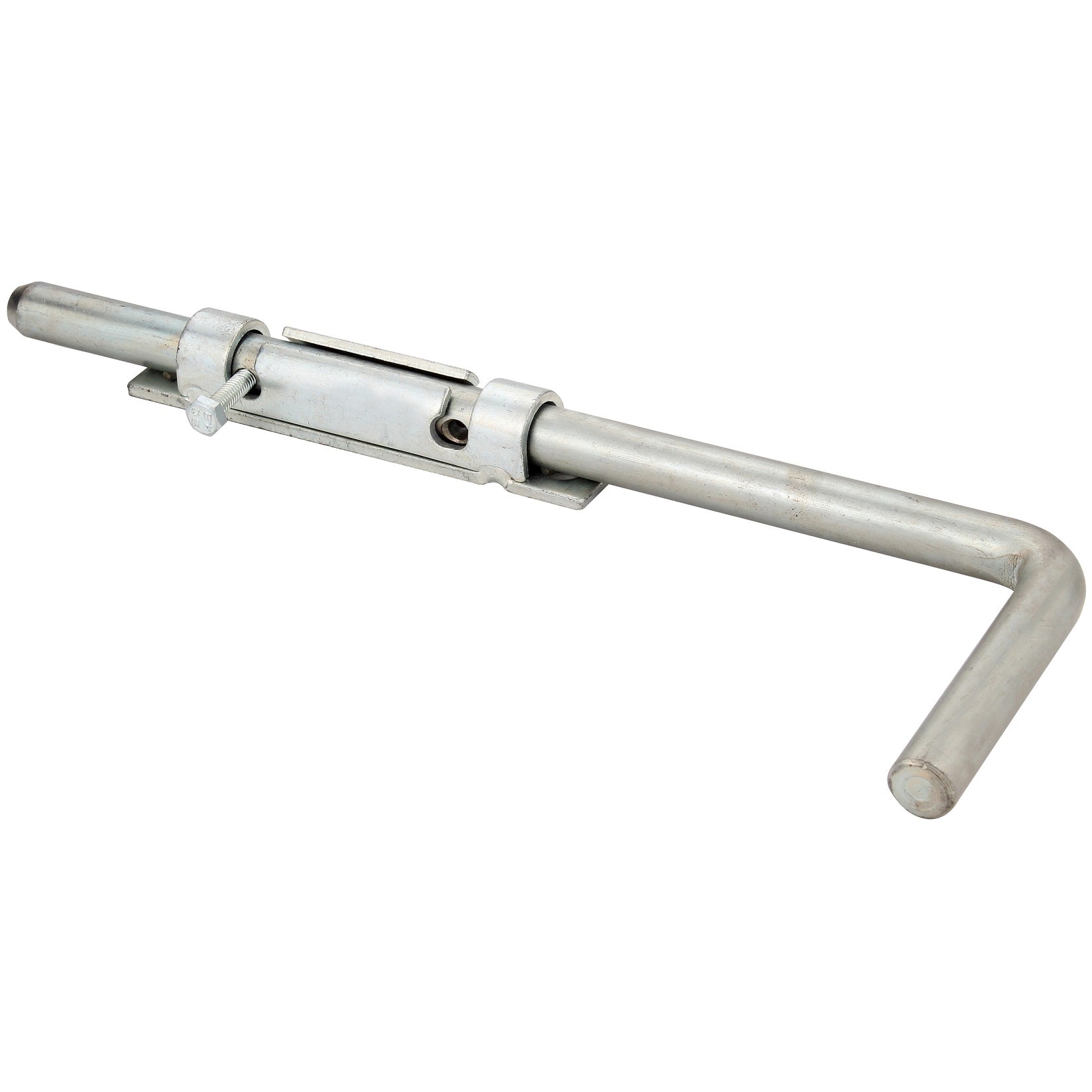 Pasador tipo perno cerrojo interno de barra en forma de L con agujero. L=320mm D=16mm