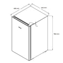 Refrigerador nevera mini de 3.2 pies color negro. Drija