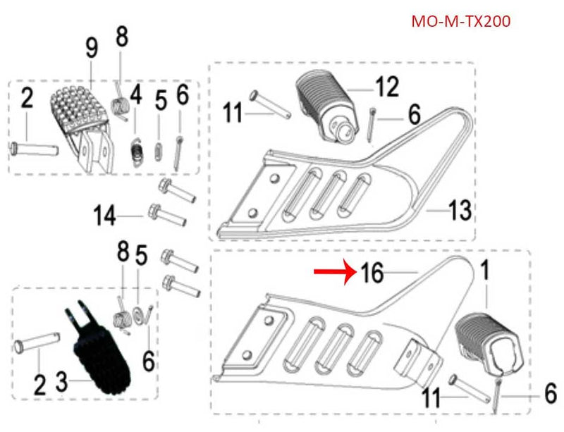 Placa decorativa izquierda (TX200)