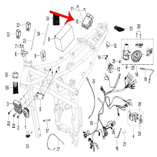 Computadora central ECU (TNT135)
