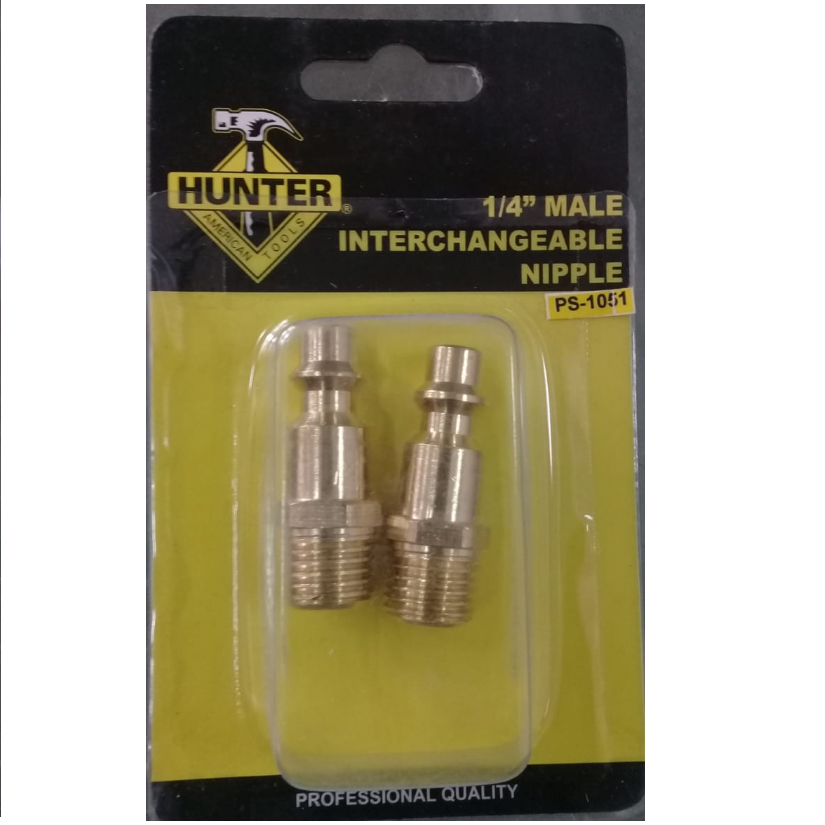 Niple intercambiable macho 1/4 25849 conector de aire americano
