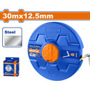 Cinta métrica de Acero (Métrico/Pulgada). 30mx12.5mm. Engranaje retráctil.