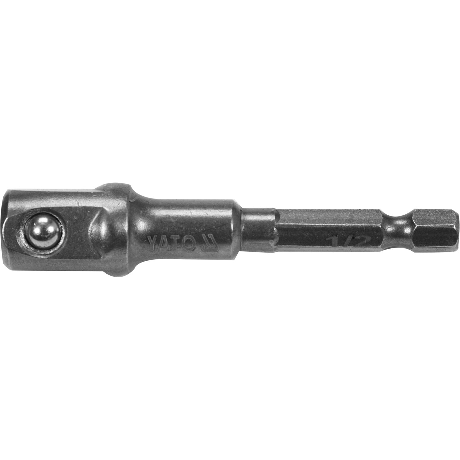 Adaptador Socket vástago hexagonal extensión 1/2" 70 mm largo