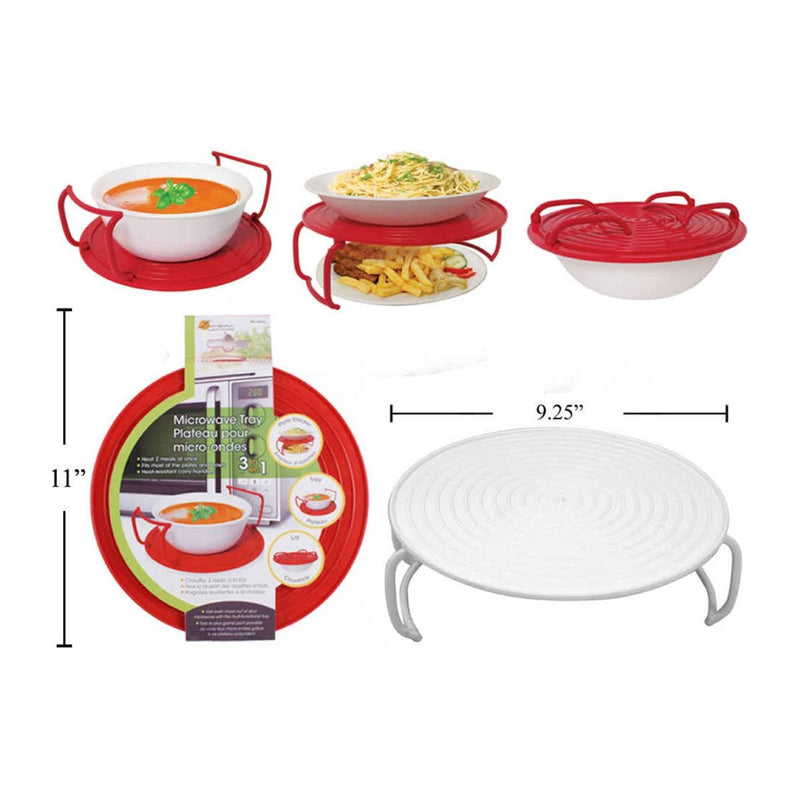 Bandeja microondas Luciano 3 en 1