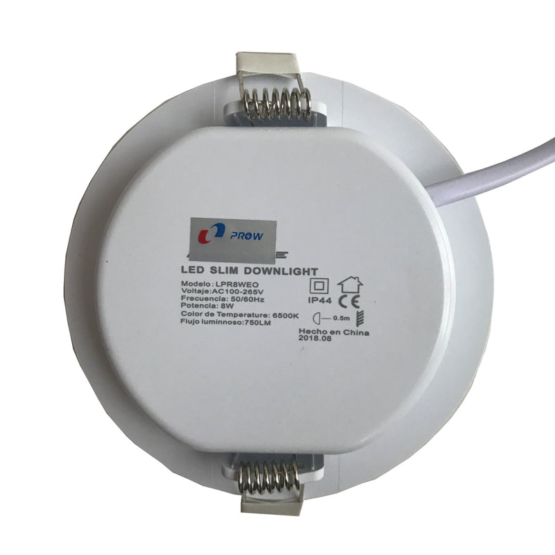 Bombillo Empotrable Dimmeable LED.  4.5 Watt.  120Volt-60Hz. Luz Calidad (2700K) 400 Lumens.