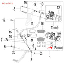 Pinza de freno trasero (TRK251 / LEONCINO250 / 302S / LEONCINO500)