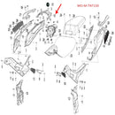 Panel de conexión de covertores traseros negro satinado (TNT150)