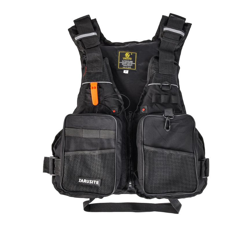 Chaleco de pesca salvavidas NEGRO