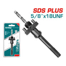 Adaptador para Broca Copa circular 5/8"-18UNF. 1-1/4"(32 mm) a 8-17/64"(200 mm)