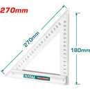 Escuadra de Acero 270 mm. Medición métrica.