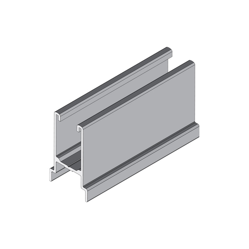 Perfil de Hoja Central - Campana Acople 4 hojas. Ventana Corredera VC. Largo de 5.85 mts. Acabado an