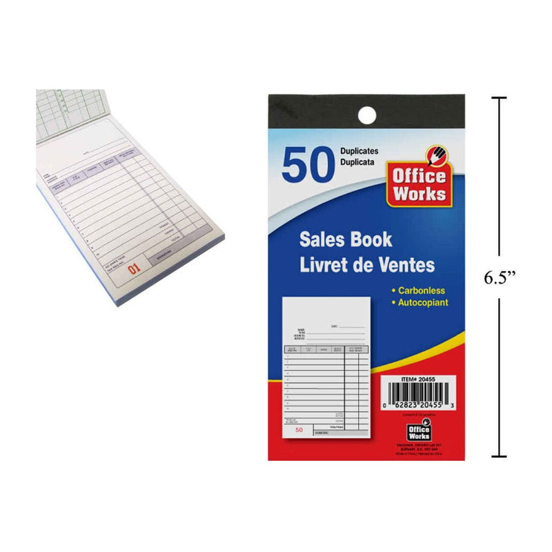 Libro de ventas duplicado de 50 facturero