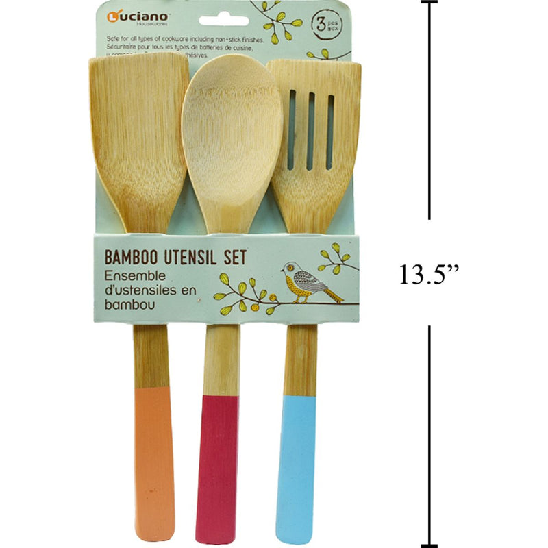 Juego de Utensilios De Cocina. de bambú de 3 piezas Luciano