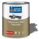 Pintura anticorrosiva brillante color gris, 1/4 Galón. Sherwin Williams