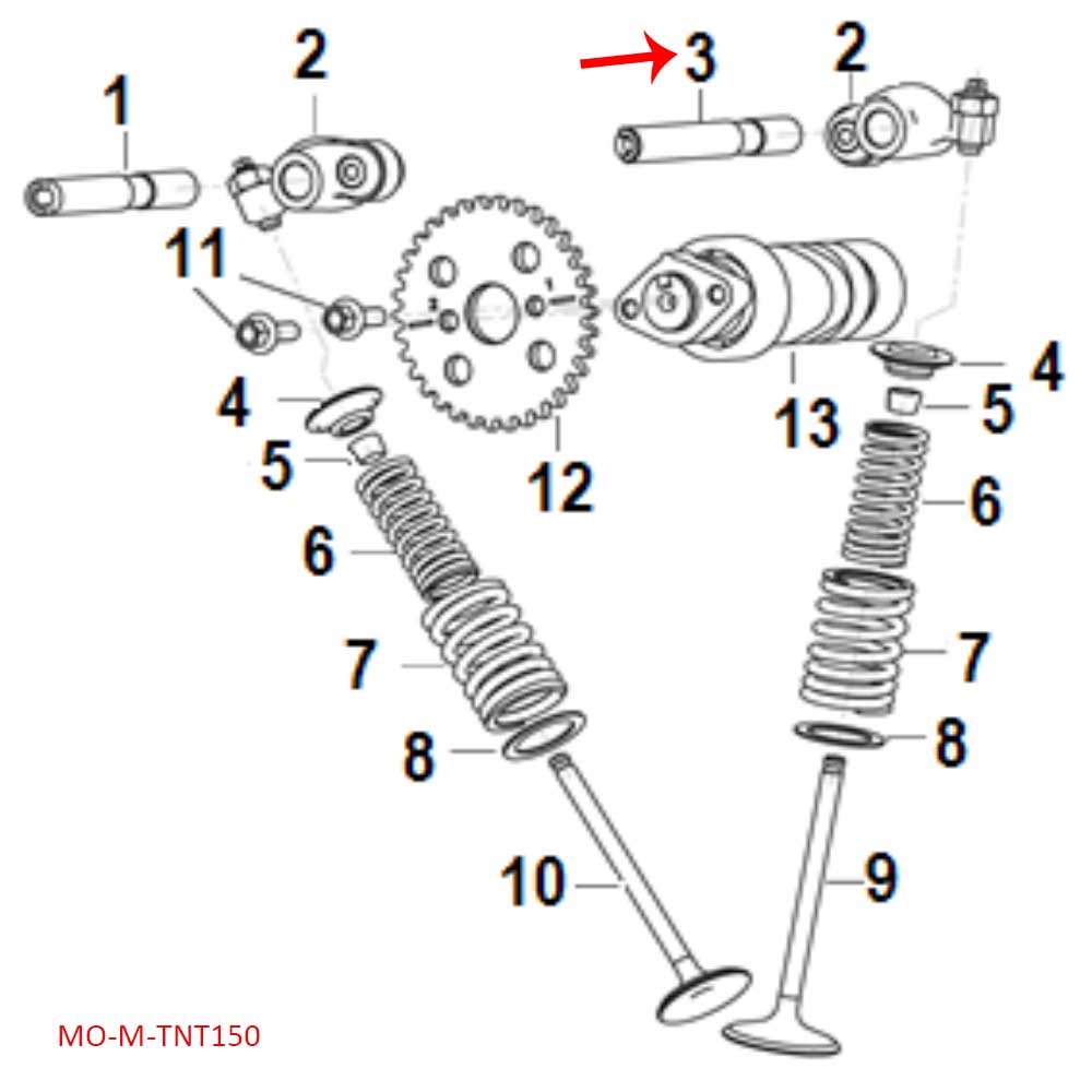 Eje de balancines (TNT150)