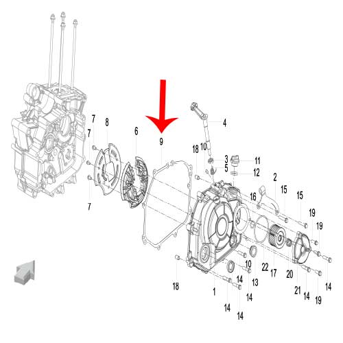Empacadura del covertor de embrague (TNT135)