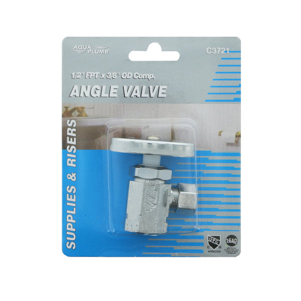 Llave de ángulo de 1/2" x 3/8"  Compress