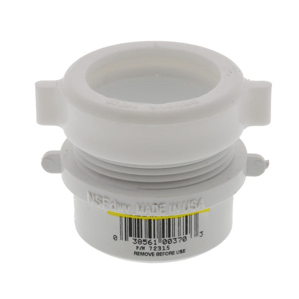 Adaptador macho de 1-1/2" para trampas de desague lavamanos