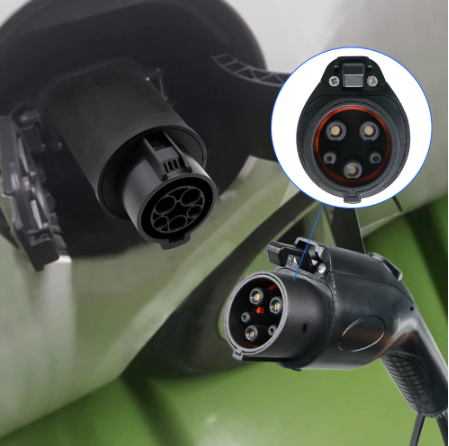 Adaptador de enchufe carga J1772 tipo1 a carro puerto GB/T estandar chino