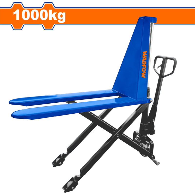 Transpaleta Manual de Tijera 1000Kg. Apilador jack pallet manual carretilla elevadora Alt. Min\Max: 85-800mm.