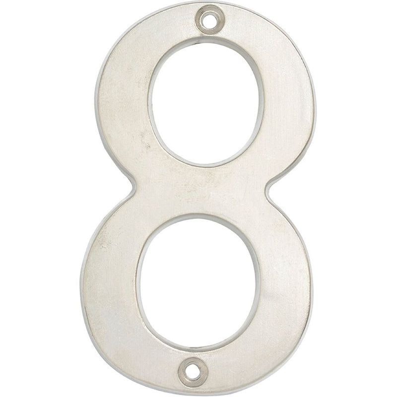 Numero 8 slim 4" cromo satinado Lock