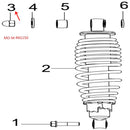 Tuerca ciega amortiguador M10×1.25 (RKG150) (CODIGO NUEVO 08052J000001)