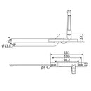 Operador universal de ventana abatible o proyectable. Funcion derecha. Acabado Negro.