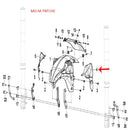 Covertor decorativo izquierdo de guardabarro delantero (TNT150)