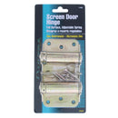 (Par) Bisagras de cromato de zinc ajustables de resorte