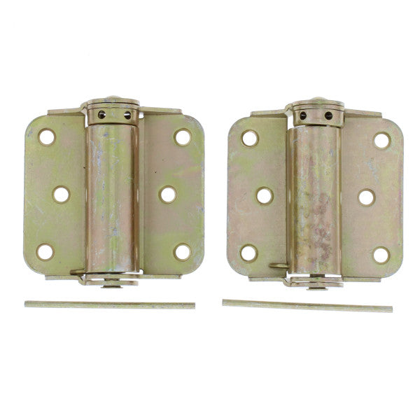 (Par) Bisagras de cromato de zinc ajustables de resorte
