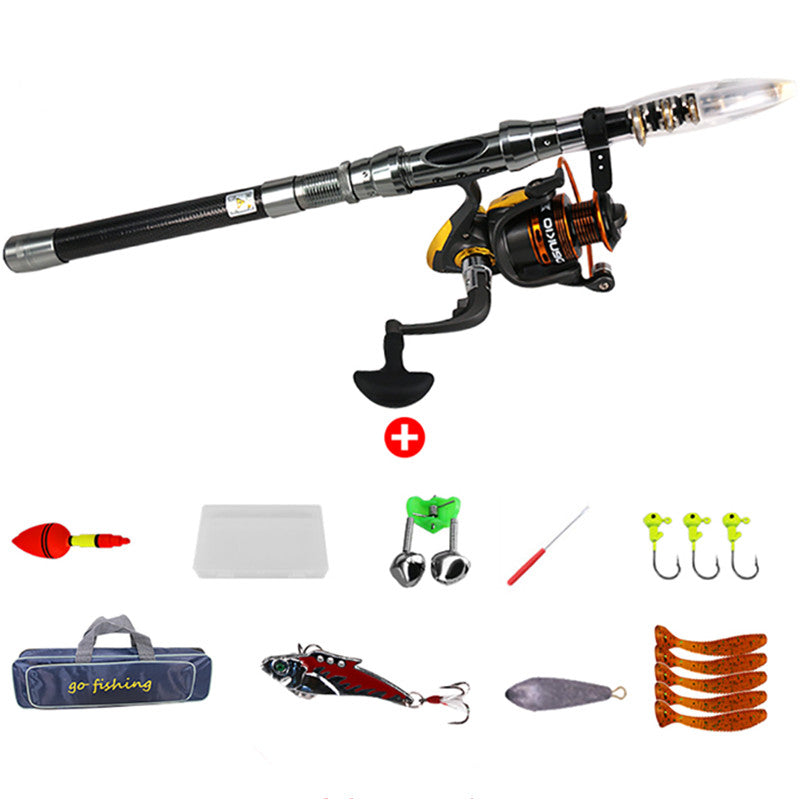 Kit de pesca caña Telescópica 2.1 m BOLSO