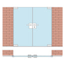 Cerradura cuadrada alta calidad, manija, pistillo a 45, seguro 5 llaves Inox 304 Satin Vid.10-12mm