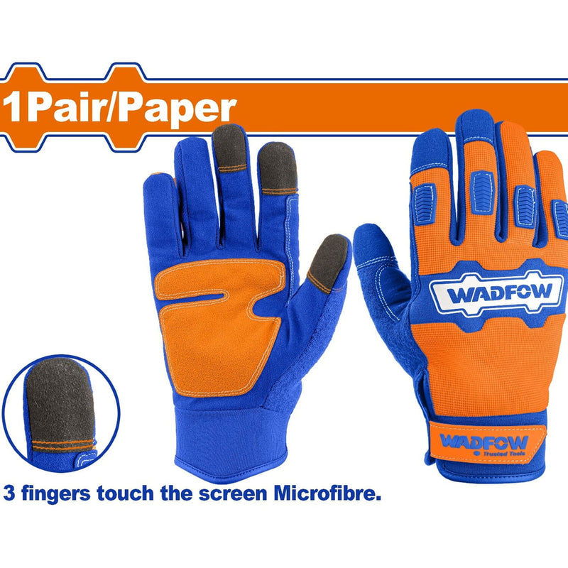 Guantes para Mecánico con PVC reforzado y caucho en la palma. Tamaño XL. Se vende un par.