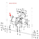 Covertor decorativo derecho de guardabarro delantero (TNT150)