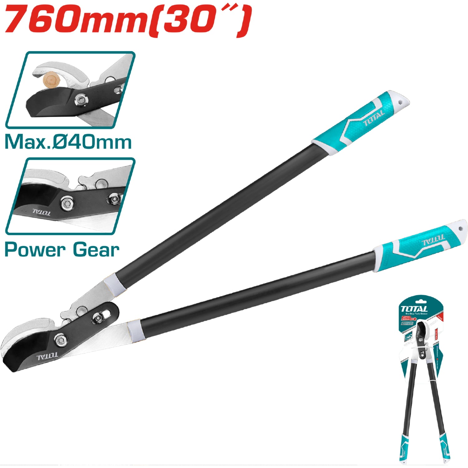 Tijera de podar 30"(760mm) largo.
