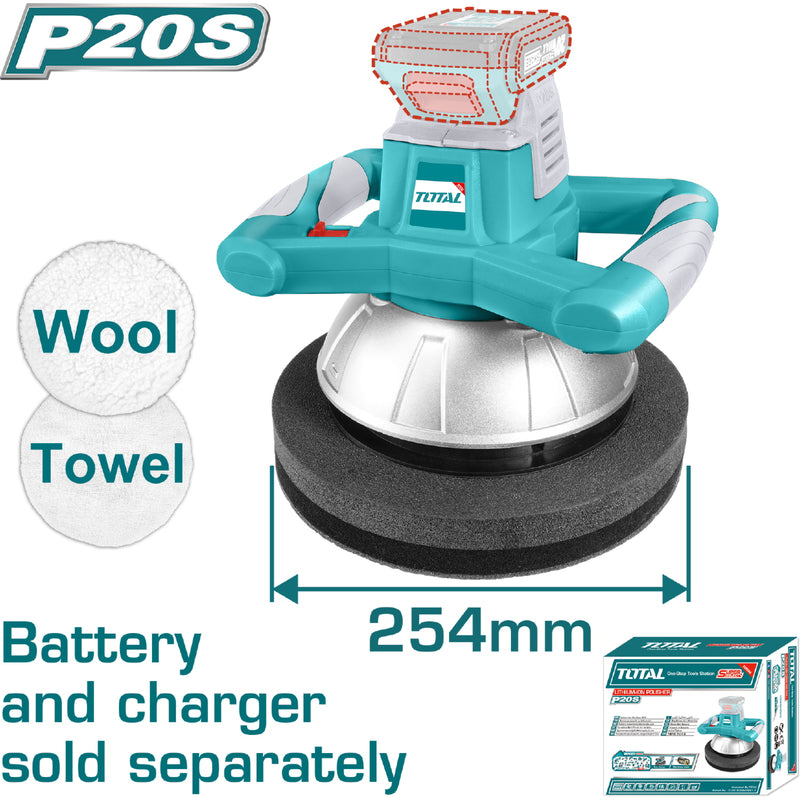 Pulidora orbital de 254 mm. 20V inalámbrica para carro No incluye batería ni cargador
