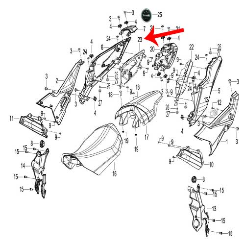 Direccional trasera derecha (TNT135)