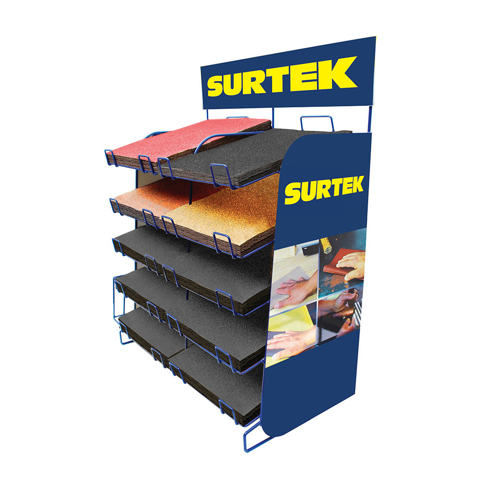 Rack exhibidor para lijas Surtek ( Sin lijas / solo exibidor)