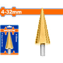 Broca escalonada 4-32mm. Vástago redondo. Pasos: 2mm. Diámetro 10mm.