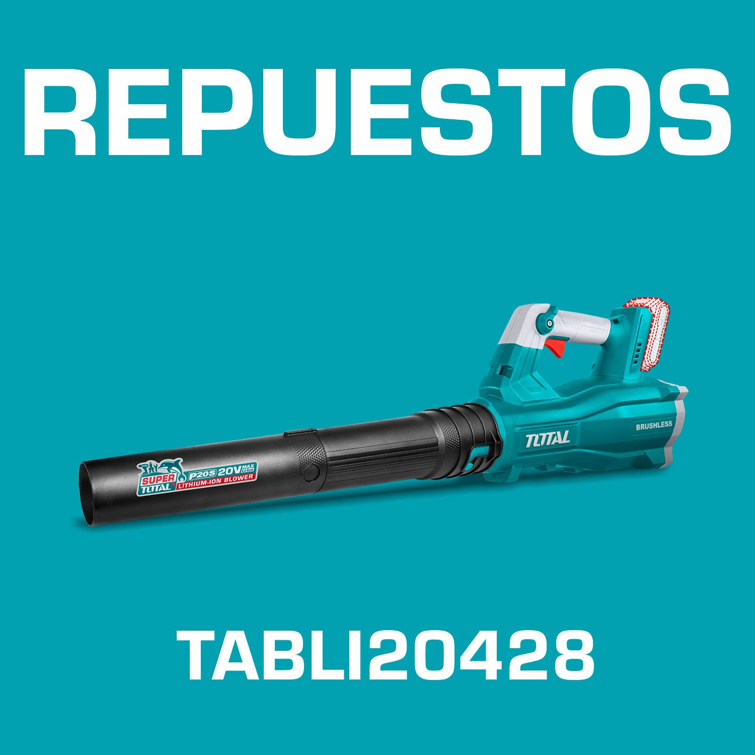 Repuestos Soplador de batería 20V. Codigo TABLI20428