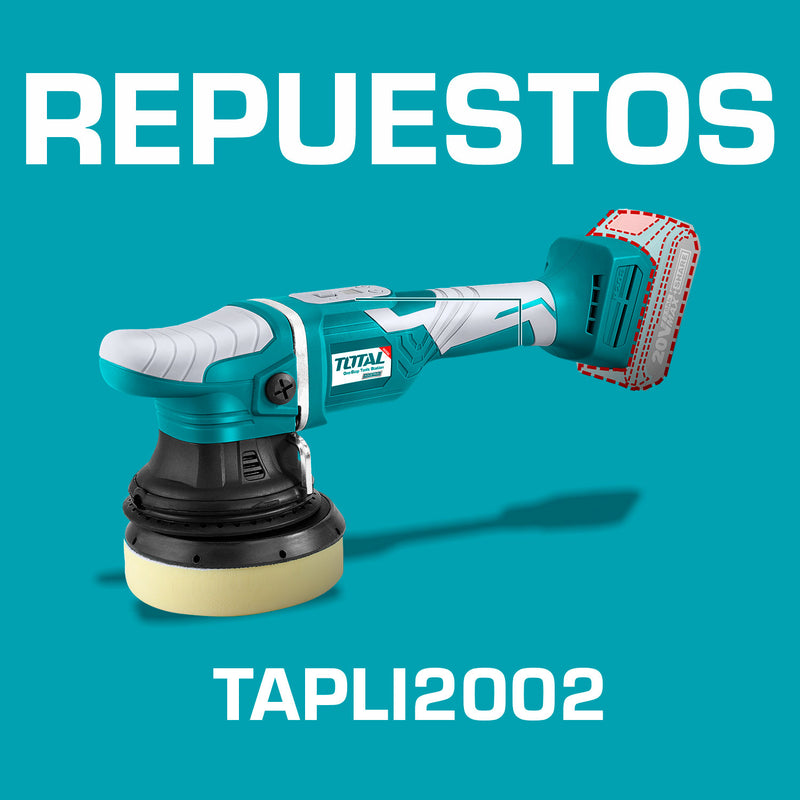 Repuestos Pulidora Angular Lithium-Ion de 125 mm. 20V. Codigo TAPLI2002