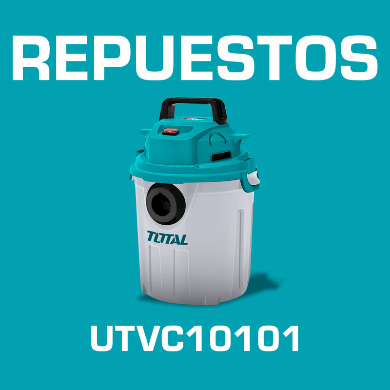 Repuestos Aspiradora de Limpieza Seco o Mojado 10L. 1000W.  Codigo  UTVC10101