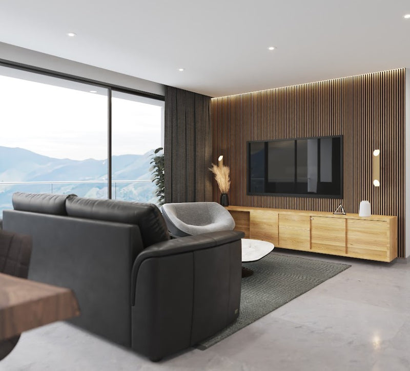 Lámina acanalada decorativa PS Small Varnish 12x120x2900 mm