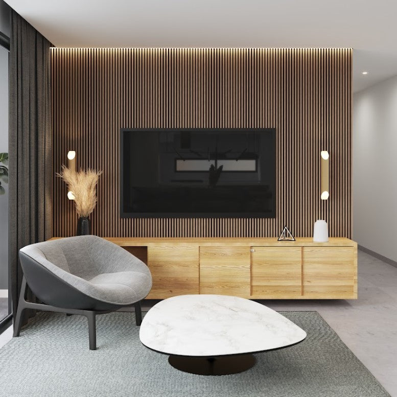 Lámina acanalada decorativa PS Small Varnish 12x120x2900 mm