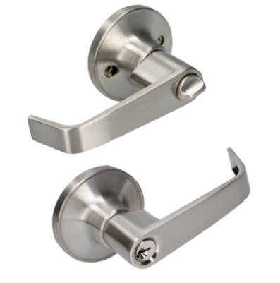 Cerradura de manija tubular Whistler recámara níquel satinado Lock