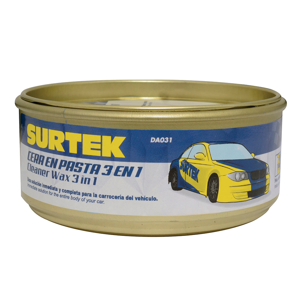 Cera en pasta 3 en 1 (Pule, Abrillanta, Encera) 340gr Surtek